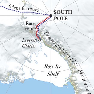 South Pole Antarctica map 
